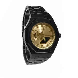 Black with Gold Dial